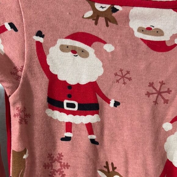 Just One You by Carters Red Reindeer and Santa one piece Footie Pajamas Size 12m - Picture 4 of 7